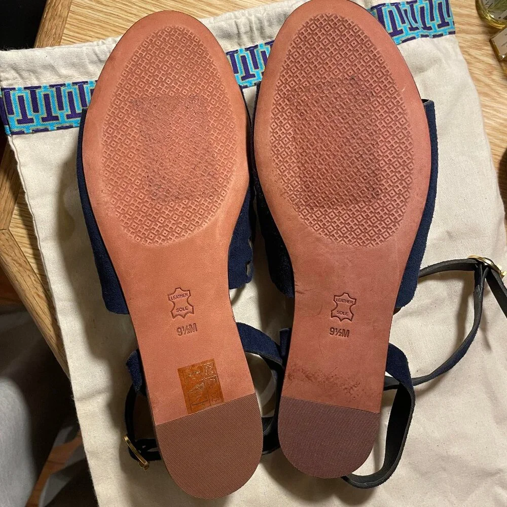 NWOT Tory Burch May Flat Sandals size 9.5